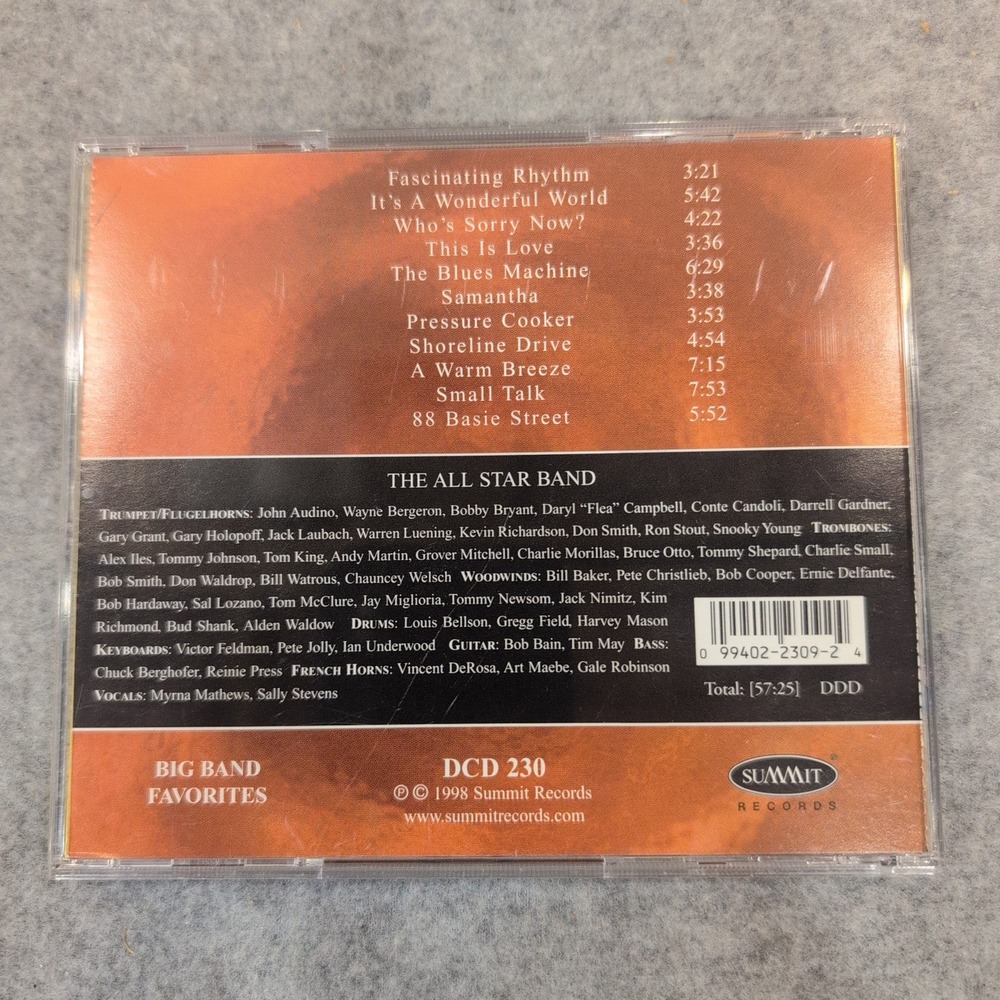 Sammy Nestico Big Band Favorites CD 1998 Summit Records DCD 230 All Star Band - Picture 2 of 2